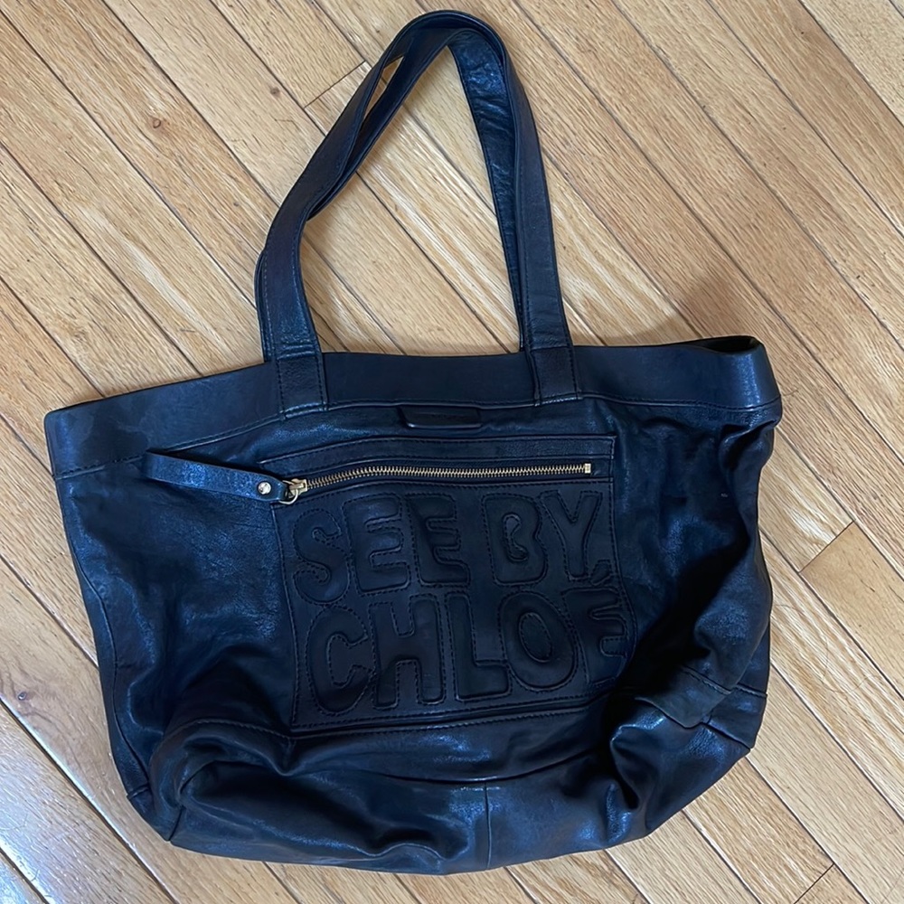 See by chloe Black leather bag